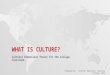 WHAT IS CULTURE? Cultural Dimensions Theory for the College Classroom Prepared by: Jennifer Robertson, Valencia College, 2014