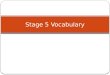 Stage 5 Vocabulary. Derivatives & Etymology What is etymology? Etymon + logos