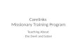 Carelinks Missionary Training Program Teaching About the Devil and Satan