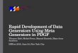 Rapid Development of Data Generators Using Meta Generators in PDGF Tilmann Rabl, Meikel Poess, Manuel Danisch, Hans-Arno Jacobsen DBTest 2013, June 24,