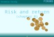 FIN303 Vicentiu Covrig 1 Risk and return (chapter 8)