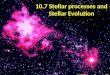 10.7 Stellar processes and Stellar Evolution William Scaruffi