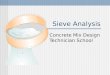 Sieve Analysis Concrete Mix Design Technician School