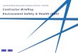 Lockheed Martin Aeronautics Company (LM Aero) - Marietta Contractor Briefing Environment Safety & Health (ESH)