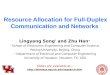 Resource Allocation for Full-Duplex Communication and Networks 1 Lingyang Song * and Zhu Han + * School of Electronics Engineering and Computer Science,