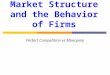 Market Structure and the Behavior of Firms Perfect Competition vs Monopoly