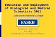 Education and Employment of Biological and Medical Scientists 2011 Data from National Surveys Howard H. Garrison Kim Ngo FASEB Office of Public Affairs