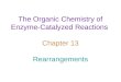 The Organic Chemistry of Enzyme-Catalyzed Reactions Chapter 13 Rearrangements