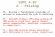 SEM1 4.07 A - Pricing PE - Develop a foundational knowledge of pricing to understand its role in marketing PI - Identify factors affecting pricing of SEM