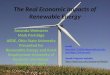 The Real Economic Impacts of Renewable Energy Amanda Weinstein Mark Partridge AEDE, Ohio State University Presented for Renewable Energy and Rural Employment
