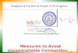 Analysis & Control of Knock in SI Engines P M V Subbarao Professor Mechanical Engineering Department Measures to Avoid Uncontrollable Combustion…