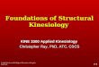 © 2007 McGraw-Hill Higher Education. All rights reserved. 1-1 Foundations of Structural Kinesiology KINE 3300 Applied Kinesiology Christopher Ray, PhD,