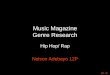 Music Magazine Genre Research Hip Hop/ Rap Nelson Adebayo 12P Dr. G
