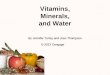 Vitamins, Minerals, and Water By Jennifer Turley and Joan Thompson © 2013 Cengage