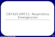 © 2011 Seattle / King County EMS CBT425-EMT11: Respiratory Emergencies