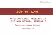 JOY OF LAW AVOIDING LEGAL PROBLEMS IN LIFE AND BEYOND: SEMINAR B Professor Dagmar Halamka dmhalamka@gmail.com