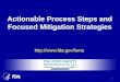 Actionable Process Steps and Focused Mitigation Strategies  1