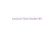 Lecture Test Packet #4. Genetics and Genetic Engineering Environmental Microbiology