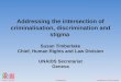 Washington D.C., USA, 22-27 July 2012 Addressing the intersection of criminalisation, discrimination and stigma Susan Timberlake Chief,