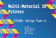 Multi-Material 3D Printer ECE480: Design Team 11 He Chen Annalin Davis Michael Saybolt Josh Folks Matt Luzenski