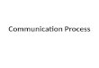 Communication Process. Communication …..is a process by which information is exchanged between individuals through a common system of symbols, signs,