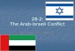 28-2: The Arab-Israeli Conflict By: Deric M., Marc F