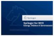 Springer for R&D Energy, Utilities & Environment