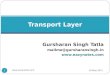 Gursharan Singh Tatla mailme@gursharansingh.in  Transport Layer 16-May-2011 1 