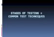 What are the stages of test construction??? Take a minute and try to think of these stages???