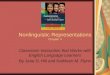 Nonlinguistic Representations Chapter 4 Classroom Instruction that Works with English Language Learners By Jane D. Hill and Kathleen M. Flynn