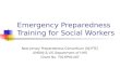 Emergency Preparedness Training for Social Workers New Jersey Preparedness Consortium (NJ-PTC) UMDNJ & US Department of HHS Grant No. T01HP01407