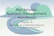 Chapter 9. Manure as a Nutrient Source Dave Hansen, University of Delaware Mid-Atlantic Nutrient Management Handbook PowerPoint presentation prepared by