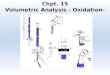Chpt. 15 Volumetric Analysis - Oxidation-Reduction