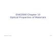 ENG2000: R.I. Hornsey Optic: 1 ENG2000 Chapter 10 Optical Properties of Materials