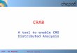 CHEP ’06 Mumbai Marco Corvo – Cern/Cnaf CRAB A tool to enable CMS Distributed Analysis