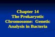 Chapter 14 The Prokaryotic Chromosome: Genetic Analysis in Bacteria
