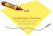 Annual Title I Overview Chester County School District 2015-2016 School Year
