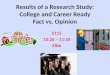 Results of a Research Study: College and Career Ready Fact vs. Opinion S115 10:20 – 11:10 Elite