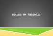 LEAVES OF ABSENCES. SESSION HIGHLIGHTS  Family and Medical Leave Act, (FMLA)  Extended Leave  Workers’ Compensation, (WC)  Americans with Disabilities