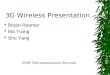 3G Wireless Presentation  Bryan Reamer  Ma Yixing  Shu Yang IS306 Telecommunication Networks