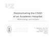 Restructuring the CSSD of an Academic Hospital: Methodology and Analysis F. Weekers, MD, PhD Medical Director Virga Jesse – SASU Hasselt F. Weekers, MD,