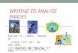 WRITING TO ANALYZE IMAGES Miller, R. (2005). Motives for writing (5th ed., pp. 303-380). Boston, MA: McGraw-Hill. Powerpoint for classroom use by Deborah