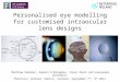 Personalised eye modelling for customised intraocular lens designs Matthew Sheehan, Eamonn O’Donoghue, Conor Sheil and Alexander Goncharov Photonics Ireland,