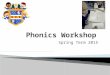 Spring Term 2015. Phonics is how your child learns to read and write. Children are taught basic letter sounds and alternative letter sounds. The children