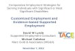 Comparative Employment Strategies for Serving Individuals with Significant or Most Significant Disabilities: Customized Employment and Evidence-based Supported
