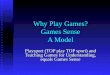 Why Play Games? Games Sense A Model Playsport (TOP play TOP sport) and Teaching Games for Understanding, equals Games Sense