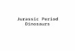 Jurassic Period Dinosaurs. How long ago was the Jurassic Period? 206-144 million years ago! Triassic Period 248-206 mya Jurassic Period 206-144 mya Cretaceous