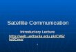 Satellite Communication Introductory Lecture  /teSCms/  /teSCms