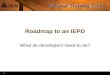 1 1 Roadmap to an IEPD What do developers need to do?