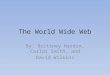 The World Wide Web By: Brittney Hardin, Carlos Smith, and David Wilkins